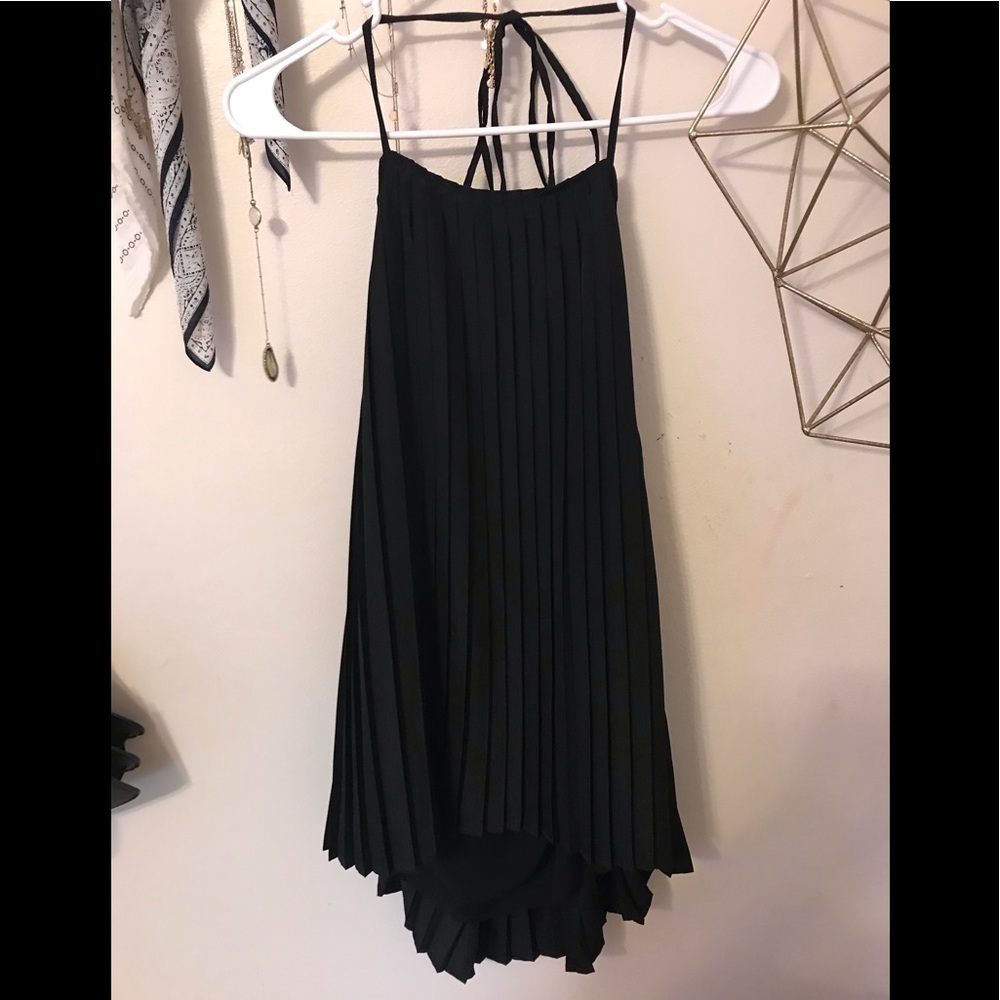Nasty Gal halter pleated tank top